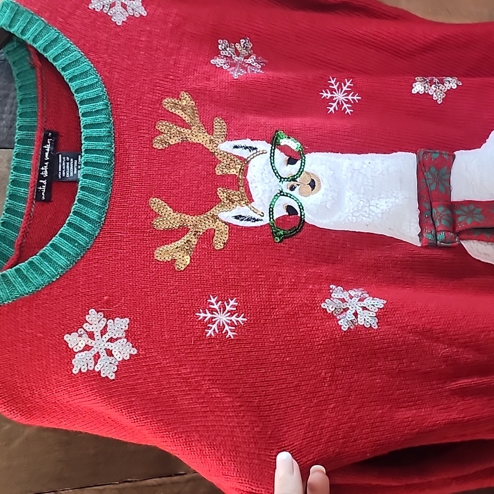 Ugly Christmas llama- United States Sweaters Size L - Picture 3 of 5